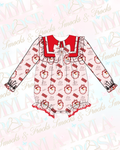 Girly Ho Ho Ho Traditional Romper (Pre Order)