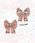 Traditional Christmas Bow Clip (Pre Order)